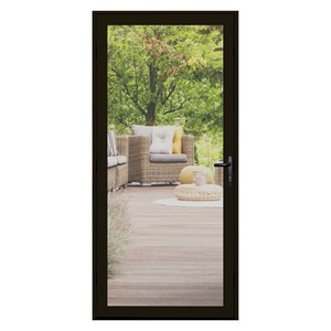 3 lite arched top french steel door