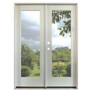 Flush Glaze Double Patio Door, 8/00 Height